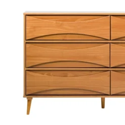 Mid-Century Modern Contoured 6 Drawer Dresser - Saracina Home 38 Mid-Century Modern Contoured 6 Drawer Dresser - Saracina Home -Saracina Home GUEST 594c6242 2500 453b 90d5 efb2e62ee4ee