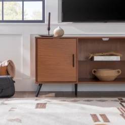 2 Door Mid-Century Modern Wood Storage TV Stand For TVs Up To 65" - Saracina Home 20 2 Door Mid-Century Modern Wood Storage TV Stand For TVs Up To 65" - Saracina Home -Saracina Home GUEST 59d9ba89 cb9a 4256 a9ae e85782706a5a