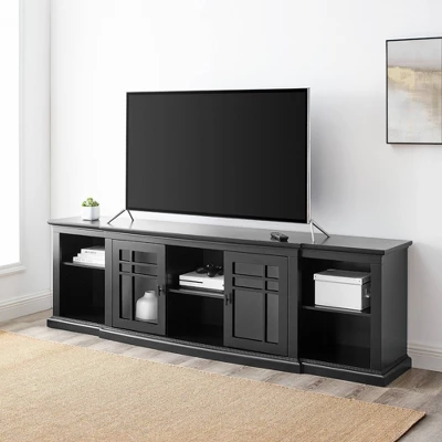 Transitional 2 Window Pane Door TV Stand For TVs Up To 85" - Saracina Home 1 Transitional 2 Window Pane Door TV Stand For TVs Up To 85" - Saracina Home