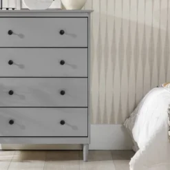 Stiva Classic Mid-Century Modern Vertical 4 Drawer Dresser Gray - Saracina Home 26 Stiva Classic Mid-Century Modern Vertical 4 Drawer Dresser Gray - Saracina Home -Saracina Home GUEST 5d1e1997 3b52 486e 8b94 12084fdeabe0