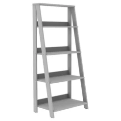 55" Thatcher Transitional Wood 4 Shelf Ladder Bookshelf - Saracina Home -Saracina Home GUEST 5f5fe91f 129b 4cf6 9611 e5e32c5fc78a