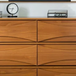 Mid-Century Modern Contoured 6 Drawer Dresser - Saracina Home 33 Mid-Century Modern Contoured 6 Drawer Dresser - Saracina Home -Saracina Home GUEST 61f25de7 0b62 4672 91e0 e130fd8e5839