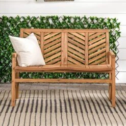 Slatted Chevron Acacia Wood Patio Loveseat – Saracina Home 21 Slatted Chevron Acacia Wood Patio Loveseat – Saracina Home -Saracina Home GUEST 62bb32d1 2ebd 4f35 8aa4 4274d21838b7