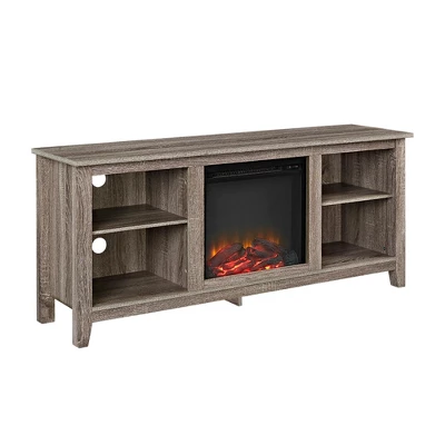 Ackerman Modern Transitional Fireplace TV Stand For TVs Up To 65" - Saracina Home 4 Ackerman Modern Transitional Fireplace TV Stand For TVs Up To 65" - Saracina Home - Image 4