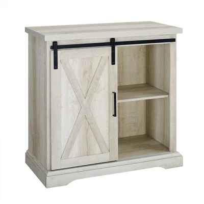 Tertia Industrial Accent Cabinet With Sliding X Barn Door - Saracina Home 10 Tertia Industrial Accent Cabinet With Sliding X Barn Door - Saracina Home - Image 10