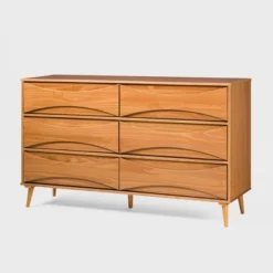 Mid-Century Modern Contoured 6 Drawer Dresser - Saracina Home 30 Mid-Century Modern Contoured 6 Drawer Dresser - Saracina Home -Saracina Home GUEST 6812f9ff 3293 4562 9a04 8866ad65d497