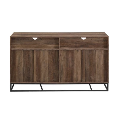 58" 4 Door Contemporary Storage Console Sideboard - Saracina Home 5 58" 4 Door Contemporary Storage Console Sideboard - Saracina Home - Image 5