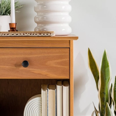 Stiva Classic Mid-Century Modern 1 Drawer Nightstand - Saracina Home 5 Stiva Classic Mid-Century Modern 1 Drawer Nightstand - Saracina Home - Image 5