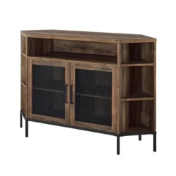 Corner TV Stand For TVs Up To 55" With Metal Mesh Doors - Saracina Home -Saracina Home GUEST 6ae67eda 98e0 4339 8d27 0a4065c69d8a