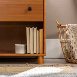 Katie Transitional Tray Top 1 Drawer Solid Wood Nightstand Caramel - Saracina Home 33 Katie Transitional Tray Top 1 Drawer Solid Wood Nightstand Caramel - Saracina Home -Saracina Home GUEST 6cdecd76 6d3c 4941 a48d 3774ddf09ceb