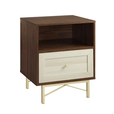 Jones Modern 1 Drawer Nightstand With Cubby - Saracina Home 3 Jones Modern 1 Drawer Nightstand With Cubby - Saracina Home - Image 3