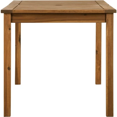 Acacia Wood Patio Simple Rectangle Dining Table - Saracina Home 6 Acacia Wood Patio Simple Rectangle Dining Table - Saracina Home - Image 6