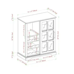 Tavern Modern Transitional Sliding Window Pane Door Bar Cabinet - Saracina Home -Saracina Home GUEST 747aae6b d666 404b 91ef 93a507ef4e5b