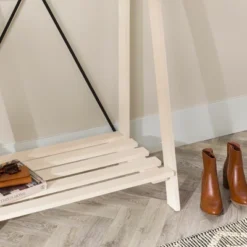 68" Solid Wood X Back Angled Hall Tree White Wash - Saracina Home 22 68" Solid Wood X Back Angled Hall Tree White Wash - Saracina Home -Saracina Home GUEST 7d5bc172 d8fa 4796 9cb5 a89aea437381