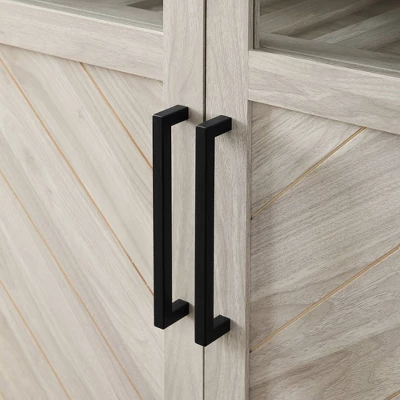 68" Boho Modern Tall Storage Wood Cabinet - Saracina Home 4 68" Boho Modern Tall Storage Wood Cabinet - Saracina Home - Image 4