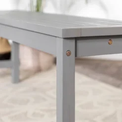 Ravenscroft Modern Boho Acacia Wood Slat Top Outdoor Dining Bench - Gray Wash - Saracina Home 14 Ravenscroft Modern Boho Acacia Wood Slat Top Outdoor Dining Bench - Gray Wash - Saracina Home -Saracina Home GUEST 83e31abd 7d66 4c84 9cc7 8bdac5e55deb