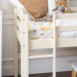 Twin Solid Pine Wood Low Loft Bed White - Saracina Home 14 Twin Solid Pine Wood Low Loft Bed White - Saracina Home -Saracina Home GUEST 849959d7 b4cf 4355 8b4a 4e8635c4ddd6