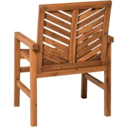2pk Slatted Chevron Acacia Wood Patio Chairs - Saracina Home 35 2pk Slatted Chevron Acacia Wood Patio Chairs - Saracina Home -Saracina Home GUEST 84eebdf0 bcdb 45bc b3f0 3d1cc378ebd6