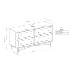 Jones Horizontal Modern 4 Drawer Dresser - Saracina Home 15 Jones Horizontal Modern 4 Drawer Dresser - Saracina Home -Saracina Home GUEST 864bf305 7743 4b2f 92e0 9271cc994116