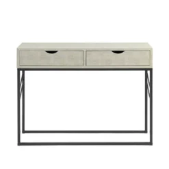 Faux Shagreen Modern 2 Drawer Entry Table - Saracina Home 10 Faux Shagreen Modern 2 Drawer Entry Table - Saracina Home -Saracina Home GUEST 87627168 e37e 4199 b1cd 3317f9bd9460
