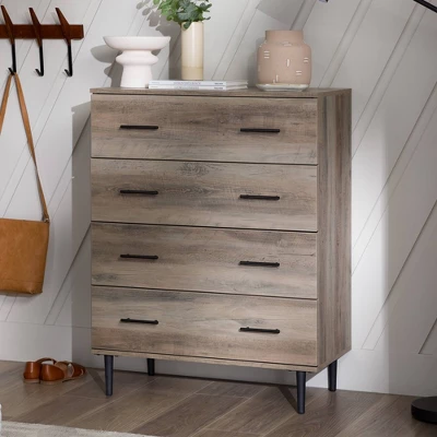 Higgins Modern Vertical 4 Drawer Dresser - Saracina Home 1 Higgins Modern Vertical 4 Drawer Dresser - Saracina Home