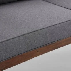 Saybrook Modern Metal And Wood Patio Loveseat - Gray/Dark Brown - Saracina Home 17 Saybrook Modern Metal And Wood Patio Loveseat - Gray/Dark Brown - Saracina Home -Saracina Home GUEST 8ebe81a5 449a 4cda b83f 3d9bc9da3073