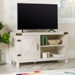 Clarabelle Rustic Industrial Barn Door TV Stand For TVs Up To 50" - Saracina Home 25 Clarabelle Rustic Industrial Barn Door TV Stand For TVs Up To 50" - Saracina Home -Saracina Home GUEST 8f45b338 5fa3 461e 96a4 5d56a043e426