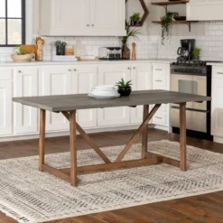 72" Solid Wood Trestle Dining Table - Saracina Home -Saracina Home GUEST 8fbc3eac 495c 473c a8bb 820001872494