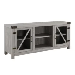 Clarabelle Transitional Glass Barn Door TV Stand For TVs Up To 65" - Saracina Home 34 Clarabelle Transitional Glass Barn Door TV Stand For TVs Up To 65" - Saracina Home -Saracina Home GUEST 9067d82f 95e8 48e1 863d 1c3a262bb2ca