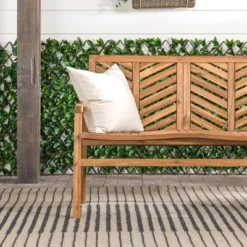 Slatted Chevron Acacia Wood Patio Loveseat – Saracina Home 24 Slatted Chevron Acacia Wood Patio Loveseat – Saracina Home -Saracina Home GUEST 92c3c9b0 8087 4ad7 9b5b bc9546058aaf