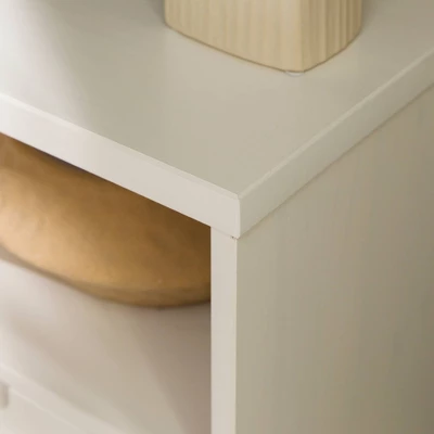 Cara Mid-Century Modern 3 Drawer Corner TV Stand For TVs Up To 58" - Saracina Home 15 Cara Mid-Century Modern 3 Drawer Corner TV Stand For TVs Up To 58" - Saracina Home - Image 15