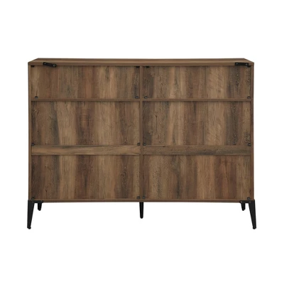 40.25" Grevaldi Urban Industrial Mesh Side Horizontal Bookshelf - Saracina Home 5 40.25" Grevaldi Urban Industrial Mesh Side Horizontal Bookshelf - Saracina Home - Image 5