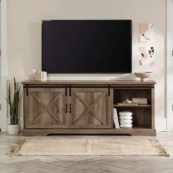 Clarabelle Double Sliding X Barn Door TV Stand For TVs Up To 80" - Saracina Home 34 Clarabelle Double Sliding X Barn Door TV Stand For TVs Up To 80" - Saracina Home -Saracina Home GUEST 982c1ca0 45a9 4164 801c 80166fc89225