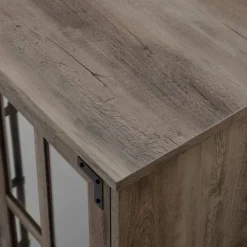 Avalene Modern Farmhouse 4 Door Glass Window Pane TV Stand For TVs Up To 65" - Saracina Home -Saracina Home GUEST 9884c6a7 d3da 412e 8fe0 ad898b68c7a1