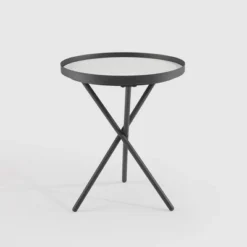 Modern Minimalist Intersecting Tripod Leg Side Table Black/Faux White Marble - Saracina Home 12 Modern Minimalist Intersecting Tripod Leg Side Table Black/Faux White Marble - Saracina Home -Saracina Home GUEST 9c63270b 2b0f 47bd 80c6 5ee6ffc4f68d