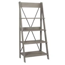 68.25" Boho 4 Tier Solid Wood Ladder Bookshelf Plant Stand - Saracina Home 25 68.25" Boho 4 Tier Solid Wood Ladder Bookshelf Plant Stand - Saracina Home -Saracina Home GUEST 9e1ac1c6 97f2 43e5 b491 c02e06933d72