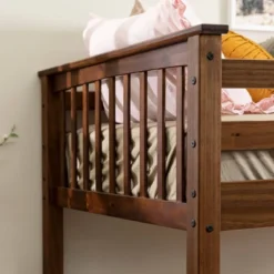 Twin Over Twin Transitional Cottage Solid Pine Bunk Bed Walnut - Saracina Home 9 Twin Over Twin Transitional Cottage Solid Pine Bunk Bed Walnut - Saracina Home -Saracina Home GUEST 9e6f1555 d064 4b28 afc0 d09b87b37a3e