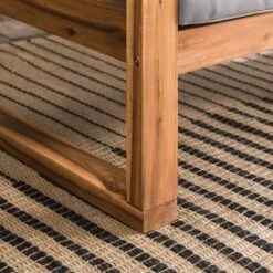 Galia Square Leg Acacia Wood Patio Loveseat With Cushions - Brown - Saracina Home 27 Galia Square Leg Acacia Wood Patio Loveseat With Cushions - Brown - Saracina Home -Saracina Home GUEST a11ad9be a64c 44ca a46e a671dce41fbe