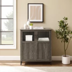 Transitional Glass And Grooved Door Accent Cabinet - Saracina Home 13 Transitional Glass And Grooved Door Accent Cabinet - Saracina Home -Saracina Home GUEST a1947db9 6566 40de 8853 23318fcef57c