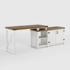 Farmhouse Rustic L Shaped Desk With Storage - Saracina Home -Saracina Home GUEST a1ba50c2 bf0b 4eb1 a4df 22d162d8137d