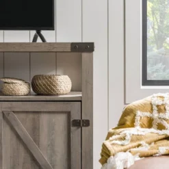 2 Door Farmhouse Highboy TV Stand For TVs Up To 65" Gray Wash - Saracina Home 23 2 Door Farmhouse Highboy TV Stand For TVs Up To 65" Gray Wash - Saracina Home -Saracina Home GUEST a20362f4 dd21 4414 998f 5d6d25929e48
