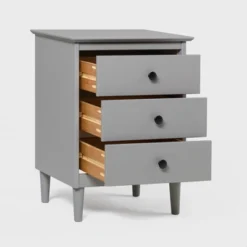 Stiva Classic Mid-Century Modern 3 Drawer Nightstand - Saracina Home 31 Stiva Classic Mid-Century Modern 3 Drawer Nightstand - Saracina Home -Saracina Home GUEST a506790f 4fc7 4f2c a41e 91b3596872bb