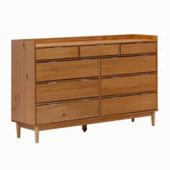 Mid-Century Modern Solid Wood 9 Drawer Horizontal Dresser - Saracina Home -Saracina Home GUEST a5d5644c 70fb 4098 a150 33db6395ee8f