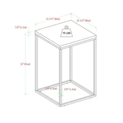 Owen Urban Open Box Frame Side Table Faux White Marble - Saracina Home -Saracina Home GUEST a6c6b240 e494 449b 94d6 29004ba6eb70