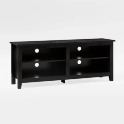 Transitional 4 Cubby Wood Open Storage TV Stand For TVs Up To 65"- Saracina Home 26 Transitional 4 Cubby Wood Open Storage TV Stand For TVs Up To 65"- Saracina Home -Saracina Home GUEST a6e3a24c 5f9e 443a b207 9469bc1cee89