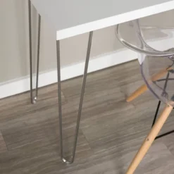 Gibby Modern Glam Hairpin Leg Writing Desk Faux White Marble - Saracina Home 9 Gibby Modern Glam Hairpin Leg Writing Desk Faux White Marble - Saracina Home -Saracina Home GUEST a721066f 3224 4cc1 a61c a62baa6ba469