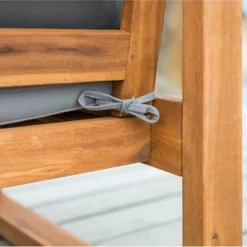 Galia Square Leg Acacia Wood Patio Loveseat With Cushions - Brown - Saracina Home 25 Galia Square Leg Acacia Wood Patio Loveseat With Cushions - Brown - Saracina Home -Saracina Home GUEST a802cd44 6287 405f 8d0e 1bc4cfc82c49