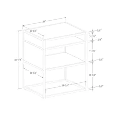 Modern Wood And Metal Side Table With Open Storage - Saracina Home 11 Modern Wood And Metal Side Table With Open Storage - Saracina Home -Saracina Home GUEST aca3f5db 2606 4ca9 b772 e638a4c356d9