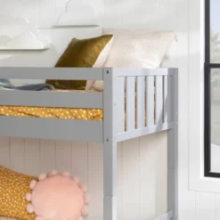 Twin Over Twin Wood Detachable Slat Bunk Bed - Saracina Home 25 Twin Over Twin Wood Detachable Slat Bunk Bed - Saracina Home -Saracina Home GUEST add75f27 8906 4cc6 8567 695481704f16