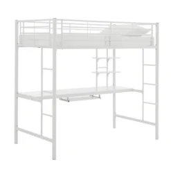 Full Analise Metal Loft Bed With Wood Desk - Saracina Home 12 Full Analise Metal Loft Bed With Wood Desk - Saracina Home -Saracina Home GUEST adeb3083 0c8b 4fbe ad34 362877d786d6